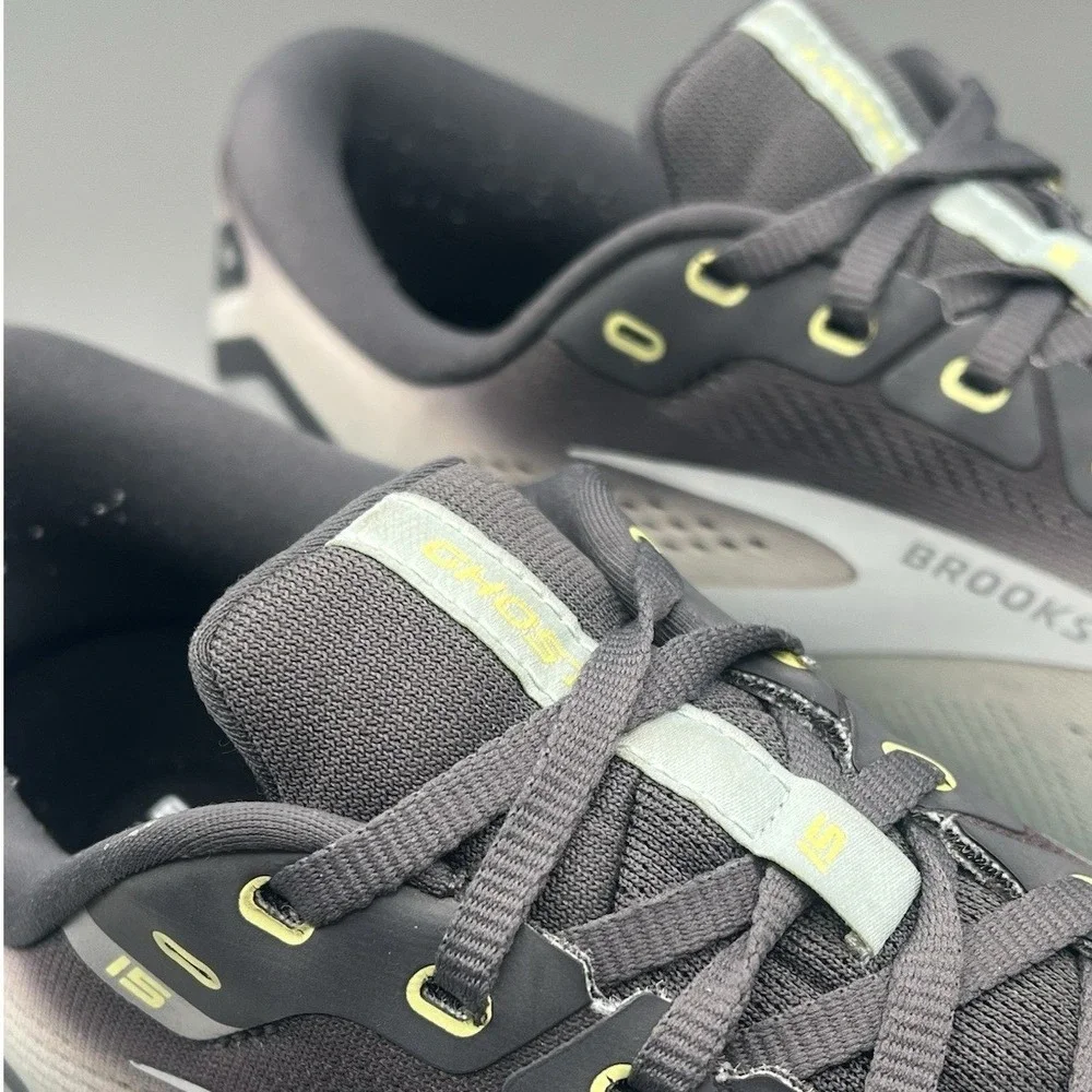 2023 Brooks Ghost 15 Gray Green Running Athletic Shoes - Men's Size 15 USED
